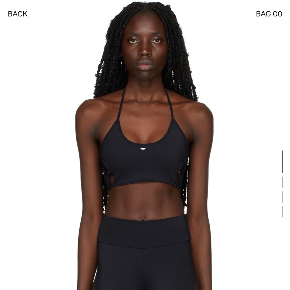 RUI - SSENSE Exclusive Black Halter Sport Bra (NWT)